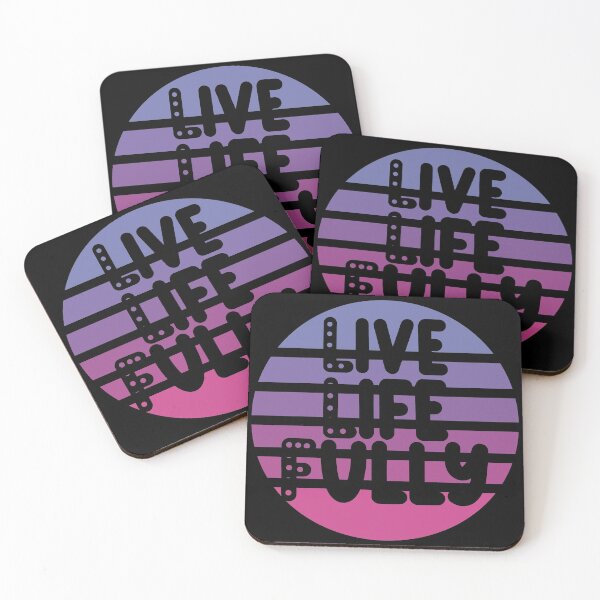 Item preview, Live life fully, sunset design designed and sold by 1DaisyChainLane.
