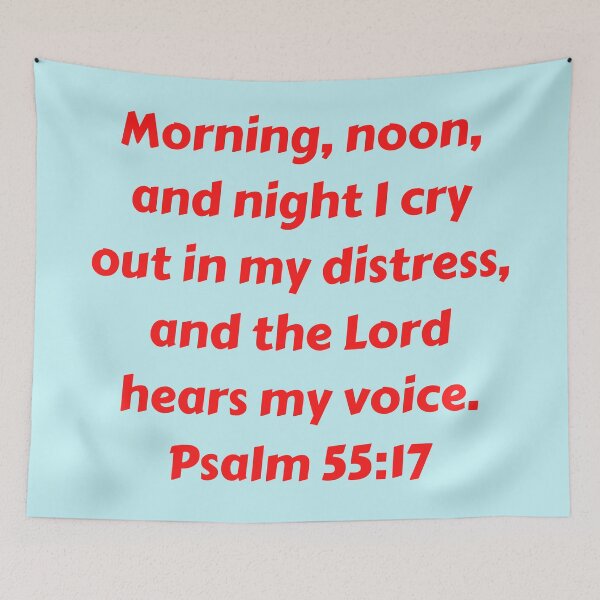 Item preview, Bible Verse Psalm 55:17 designed and sold by Prayingwarrior.