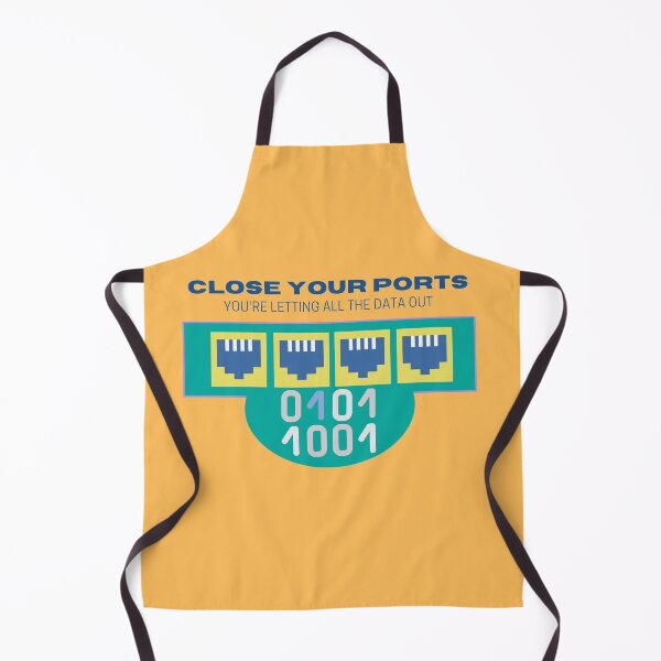 Item preview, Close Your Ports | Geeky Cybersecurity Breach Design designed and sold by GeekFlex.