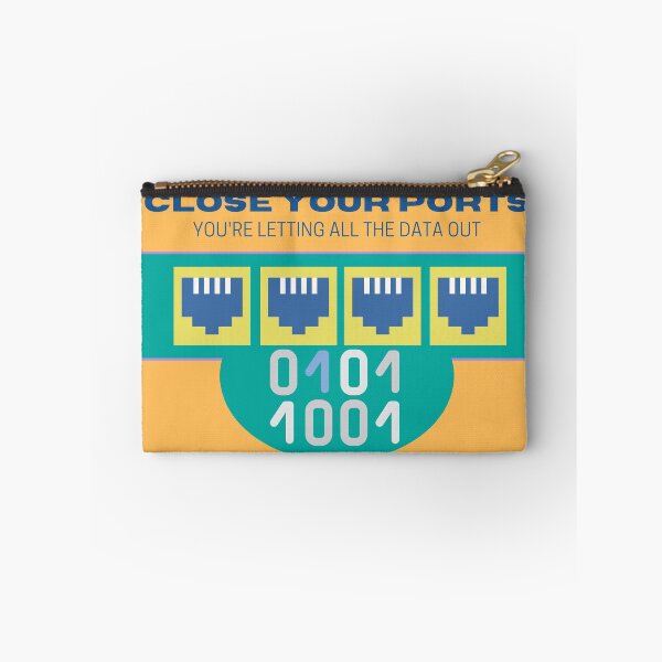 Item preview, Close Your Ports | Geeky Cybersecurity Breach Design designed and sold by GeekFlex.