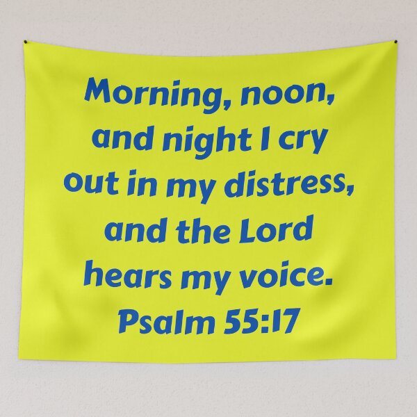 Item preview, Bible Verse Psalm 55:17 designed and sold by Prayingwarrior.