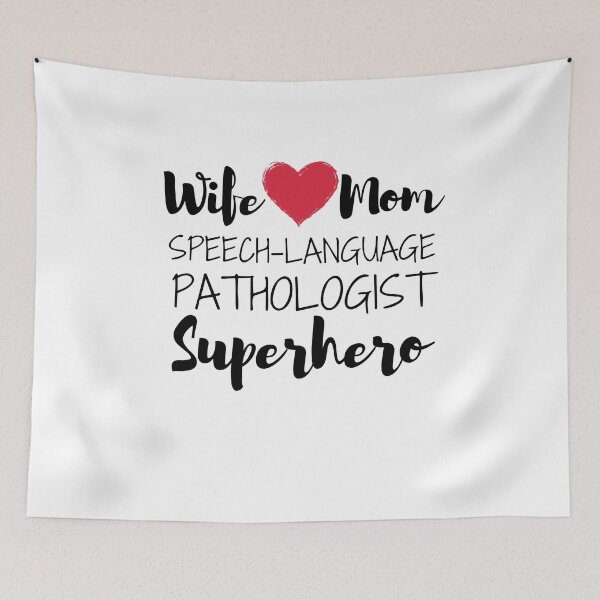 Item preview, wife mom Speech-Language Pathologist  superhero designed and sold by ThebestArtshop.