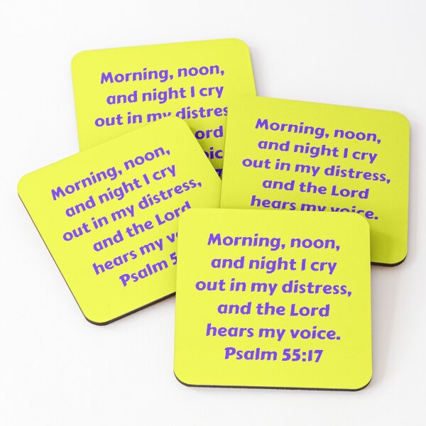 Item preview, Bible Verse Psalm 55:17 designed and sold by Prayingwarrior.