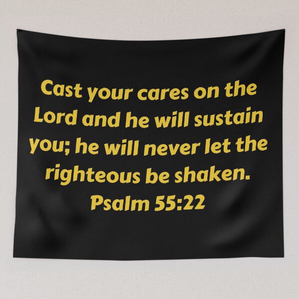 Item preview, Bible Verse Psalm 55:22 designed and sold by Prayingwarrior.