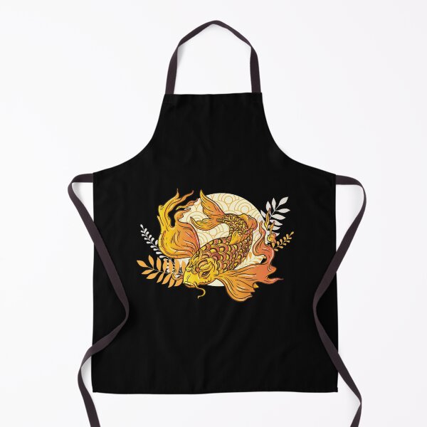 Item preview, Japanese Goldfish carp koi orange fish Ying Yang koi designed and sold by FalkDania.