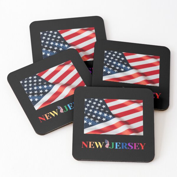 Item preview, USA New Jersey Rainbow Colors designed and sold by NATHYSCREATION.