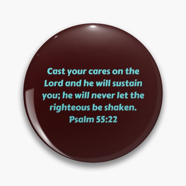 Artikelvorschau, Bible Verse Psalm 55:22 entworfen und verkauft von Prayingwarrior.