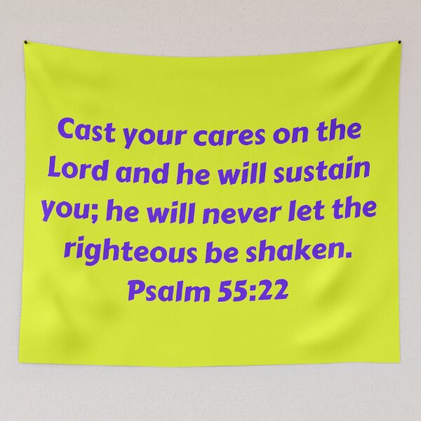 Item preview, Bible Verse Psalm 55:22 designed and sold by Prayingwarrior.