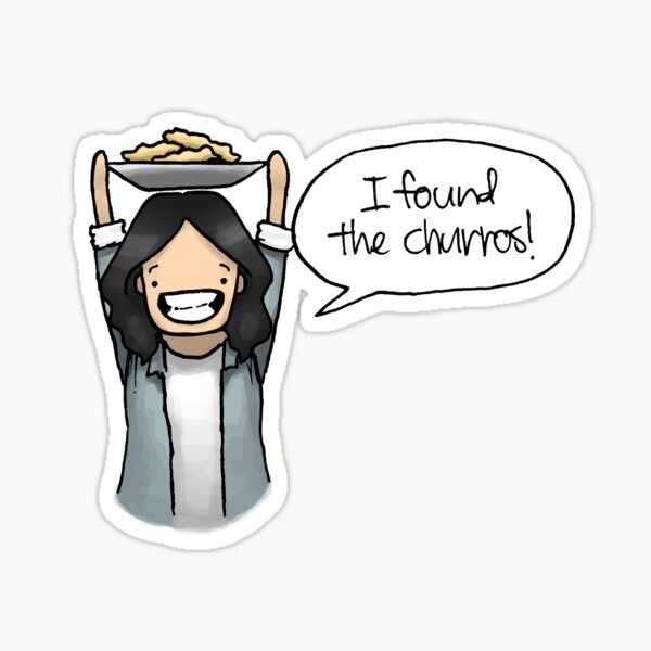 Babes! ¡Encontré los churros! Pegatina