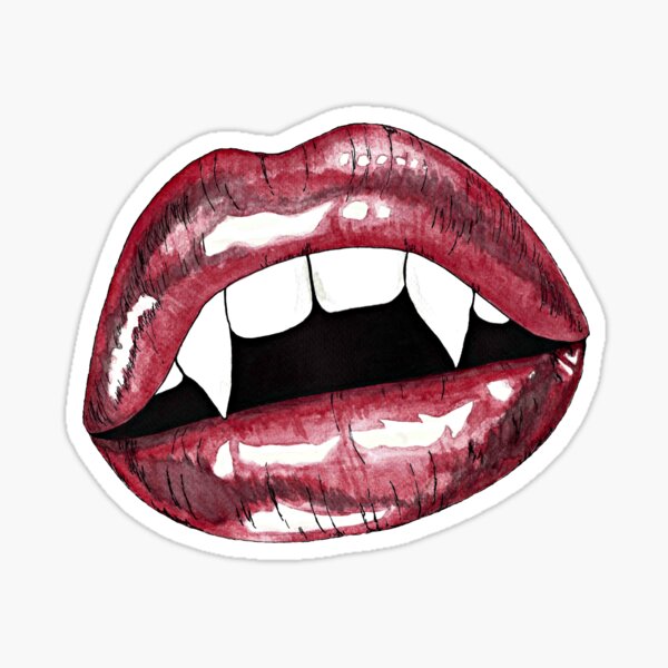 Vampire Lips Sticker