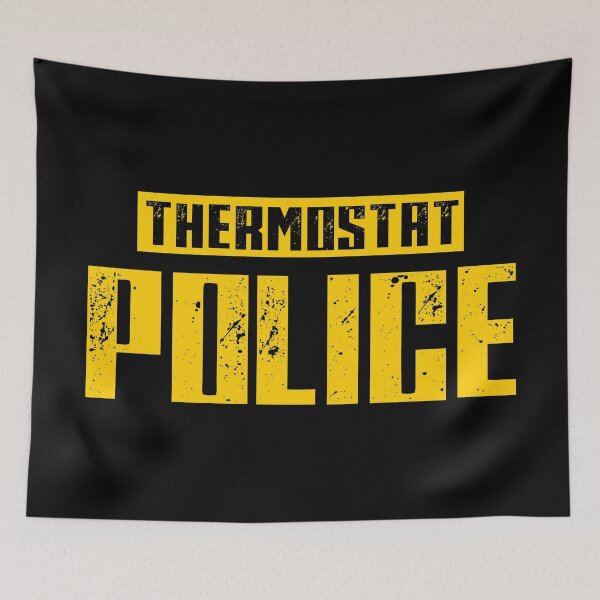 Item preview, THERMOSTAT POLICE RETRO designed and sold by LinkunShop.