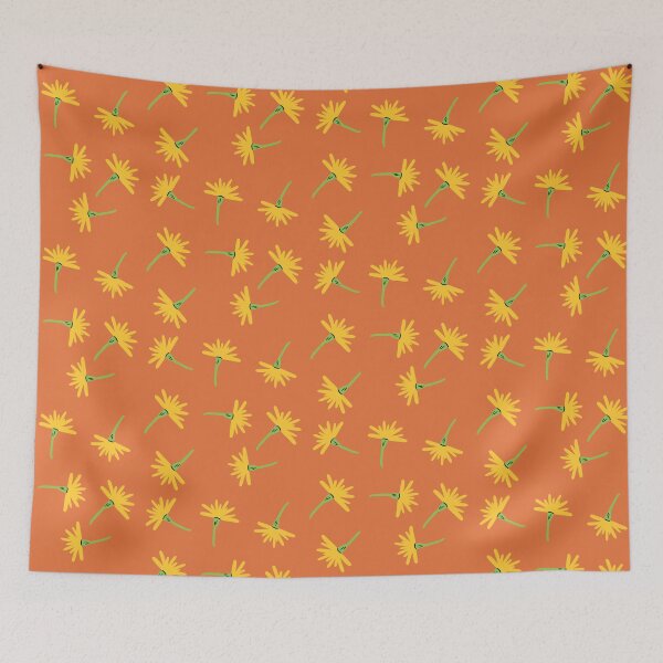Item preview, Dandelion Flower print orange designed and sold by valdegilde.