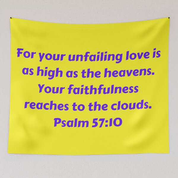 Aperçu de l'œuvre Bible Verse Psalm 57:10 créée et vendue par Prayingwarrior.
