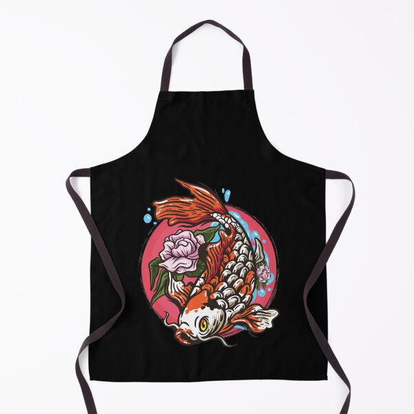 Item preview, Flower Japanese Goldfish carp koi orange Koi designed and sold by FalkDania.