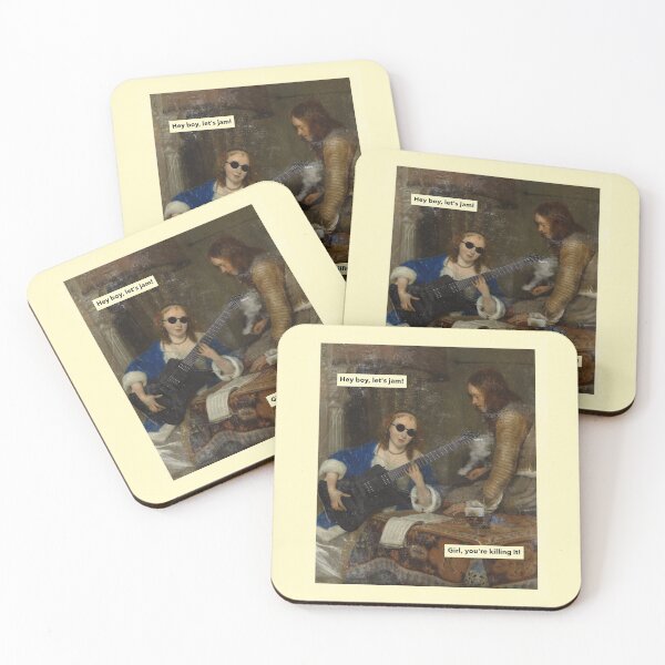 Item preview,  Hey boy, let's jam! | Girl, you're killing it! designed and sold by AladdinMktgs.