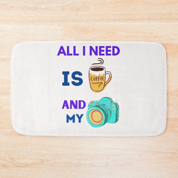 Item preview, All I Need Is Coffee And My Camera designed and sold by BhavyaBathla.