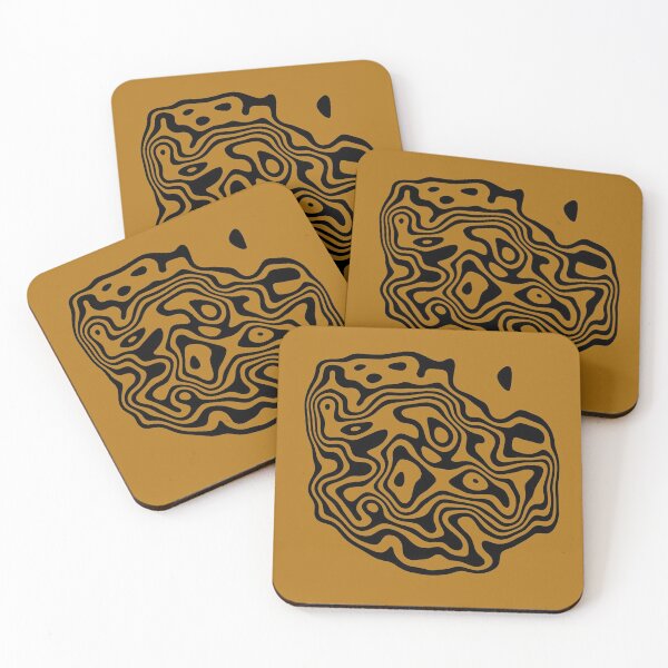 Item preview, Contour design - black and gold designed and sold by rahilvalani.