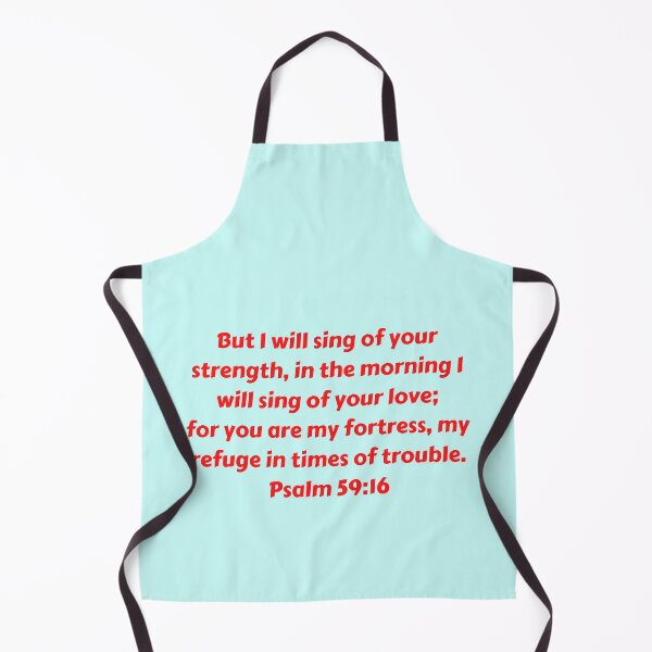 Artikelvorschau, Bible Verse Psalm 59:16 entworfen und verkauft von Prayingwarrior.