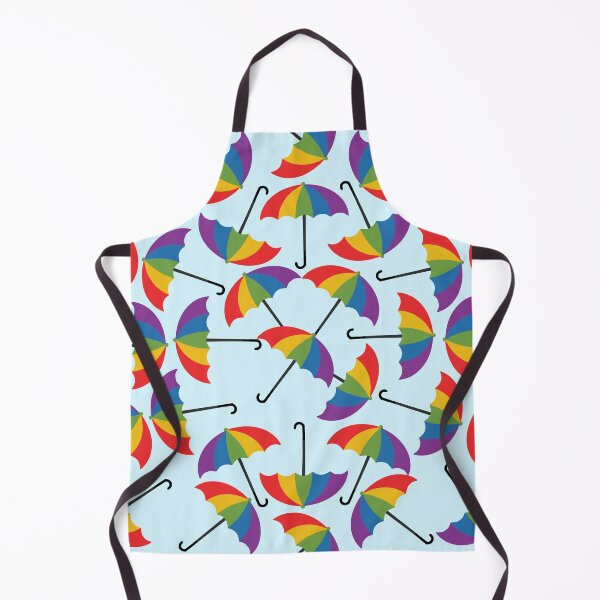 Item preview, Rainbow Umbrella on Blue Background designed and sold by kapotka.