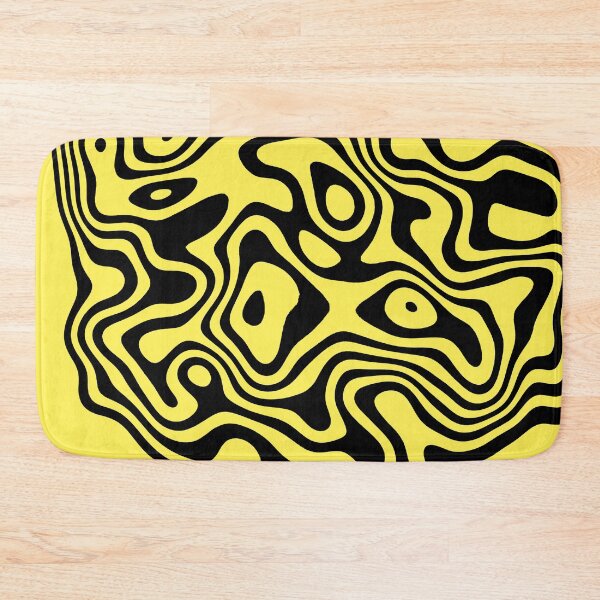 Item preview, Contour design - black and yellow designed and sold by rahilvalani.