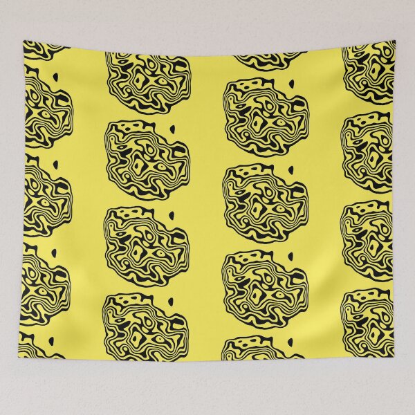 Item preview, Contour design - black and yellow designed and sold by rahilvalani.