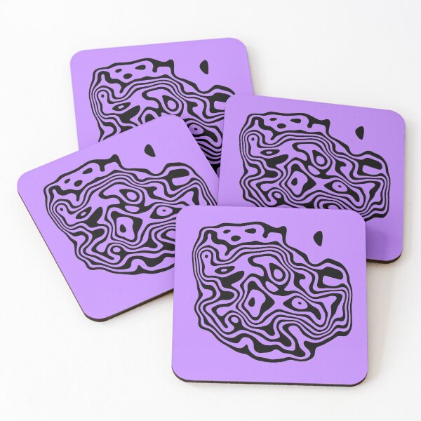 Item preview, Contour design - black and purple designed and sold by rahilvalani.
