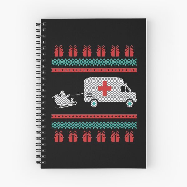 Item preview, Christmas Ugly Sweater Ambulance Emergency Design designed and sold by omodong176.