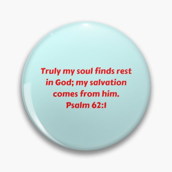 Artikelvorschau, Bible Verse Psalm 62:1 entworfen und verkauft von Prayingwarrior.