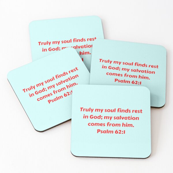 Aperçu de l'œuvre Bible Verse Psalm 62:1 créée et vendue par Prayingwarrior.