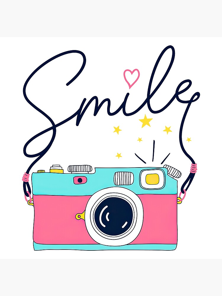 smile-camera-poster-for-sale-by-honghahn-redbubble