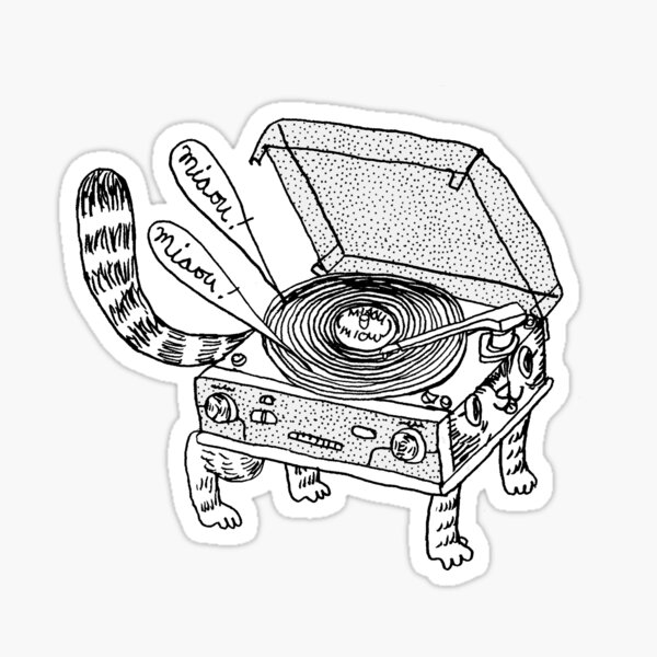 Chat tournant Sticker