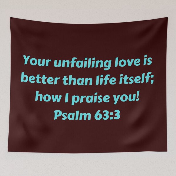 Item preview, Bible Verse Psalm 63:3 designed and sold by Prayingwarrior.