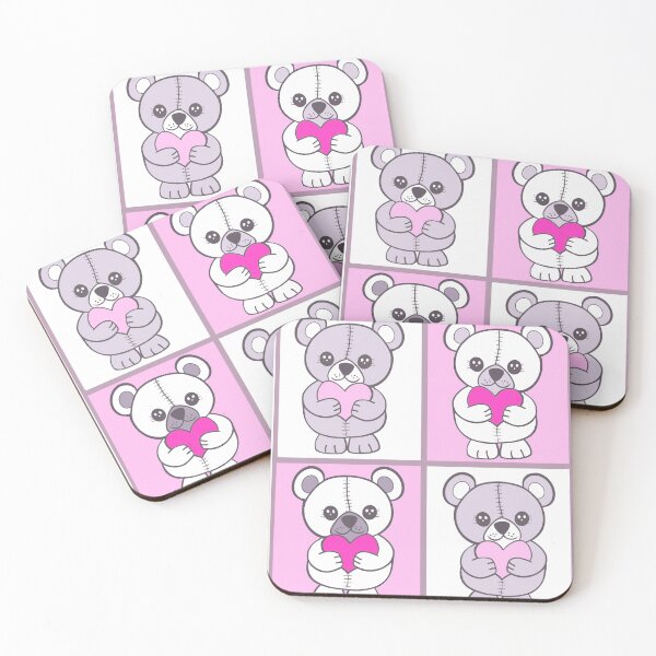 Item preview, Patchwork Teddies Pink designed and sold by QuirkyCraftz.