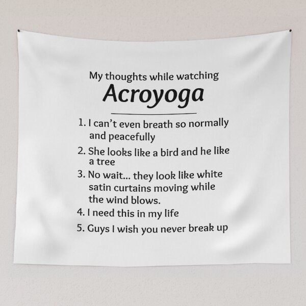 Item preview, Acroyoga Funny Saying designed and sold by CuteDesigns1.