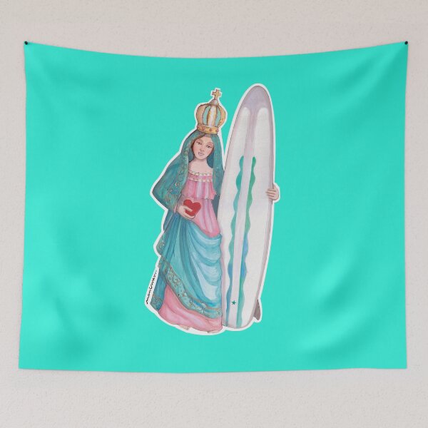 Item preview, surf virgin Mary Mani Masu heart designed and sold by Manimasu.