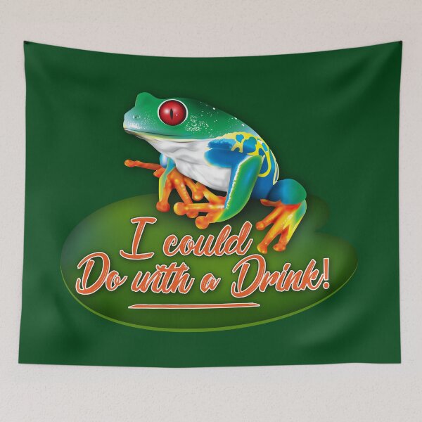 Item preview, Thirsty frog saying I could do with a drink designed and sold by SueKnox.