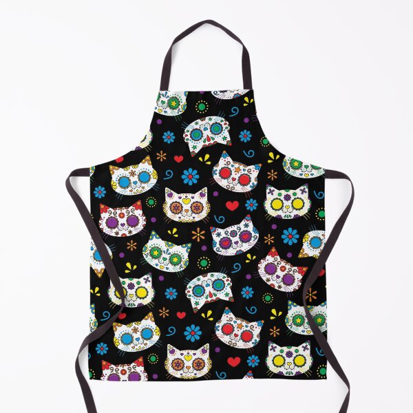 Item preview, Day of the Dead Sugar Skull Cats designed and sold by KittyCotton.