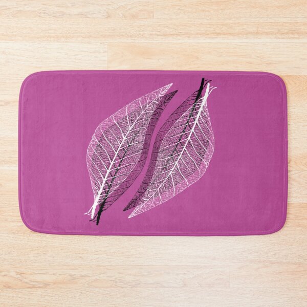Item preview, Delicate leaves on raspberry red designed and sold by Ninaeva.