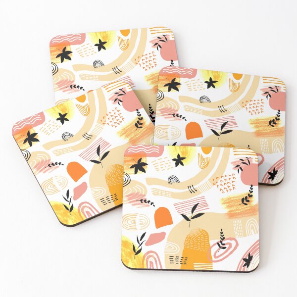 Item preview, Morning garden abstract shapes designed and sold by KennyLucky.