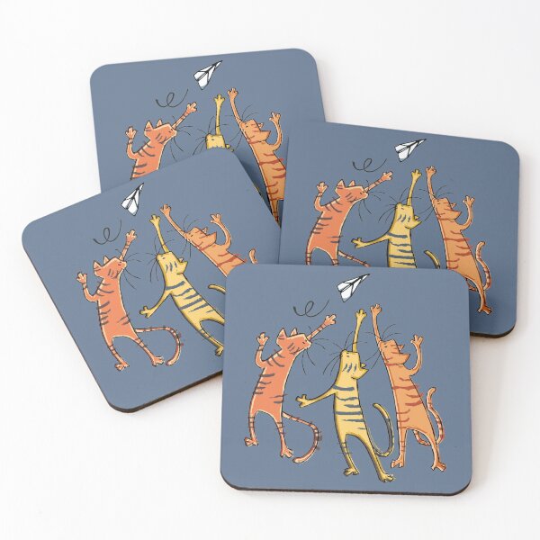 Item preview, Cats and Plane BLUE GREY designed and sold by TheChicken.