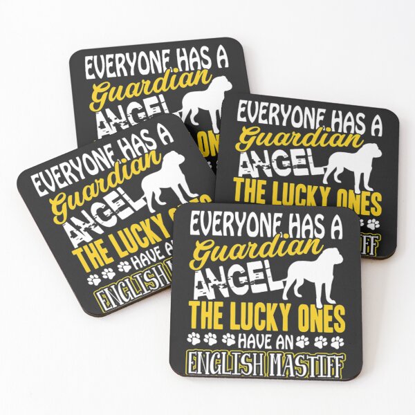 Artikelvorschau, Schutzengel Lucky English Mastiff Hunde-T-Shirt entworfen und verkauft von StarcyWol.