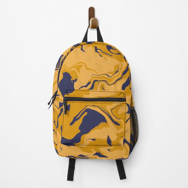 Item preview, Shades of Moody Yellow and Blue Aesthetic Marble Pattern designed and sold by teeworthy.