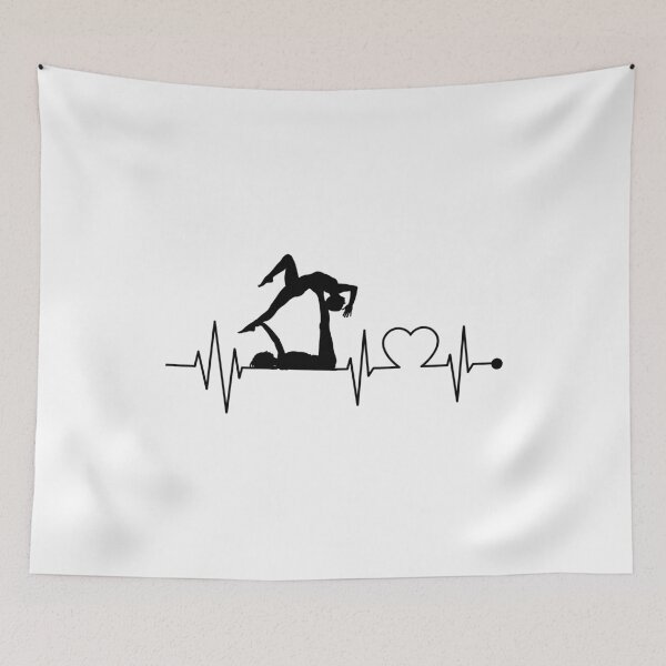 Item preview, Acroyoga Yoga Heartbeat Heart Funny designed and sold by CuteDesigns1.