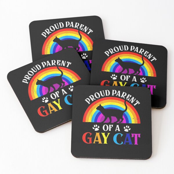 Item preview, Proud Parent Of A Gay Cat Rainbow Color Lgbt Gay Pride Month Gift  designed and sold by caral8.