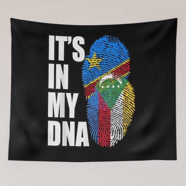 Item preview, Democratic Congolese And Comoran Mix Dna Flag Heritage Gift  designed and sold by caral8.