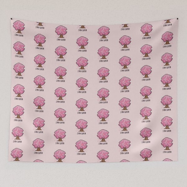 Item preview, Sakura Tree RPG Retro Game Pixel Art designed and sold by AnnaYenardi.