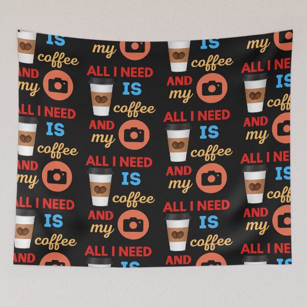 Item preview,  All I Need Is Coffee And My Camera designed and sold by BhavyaBathla.