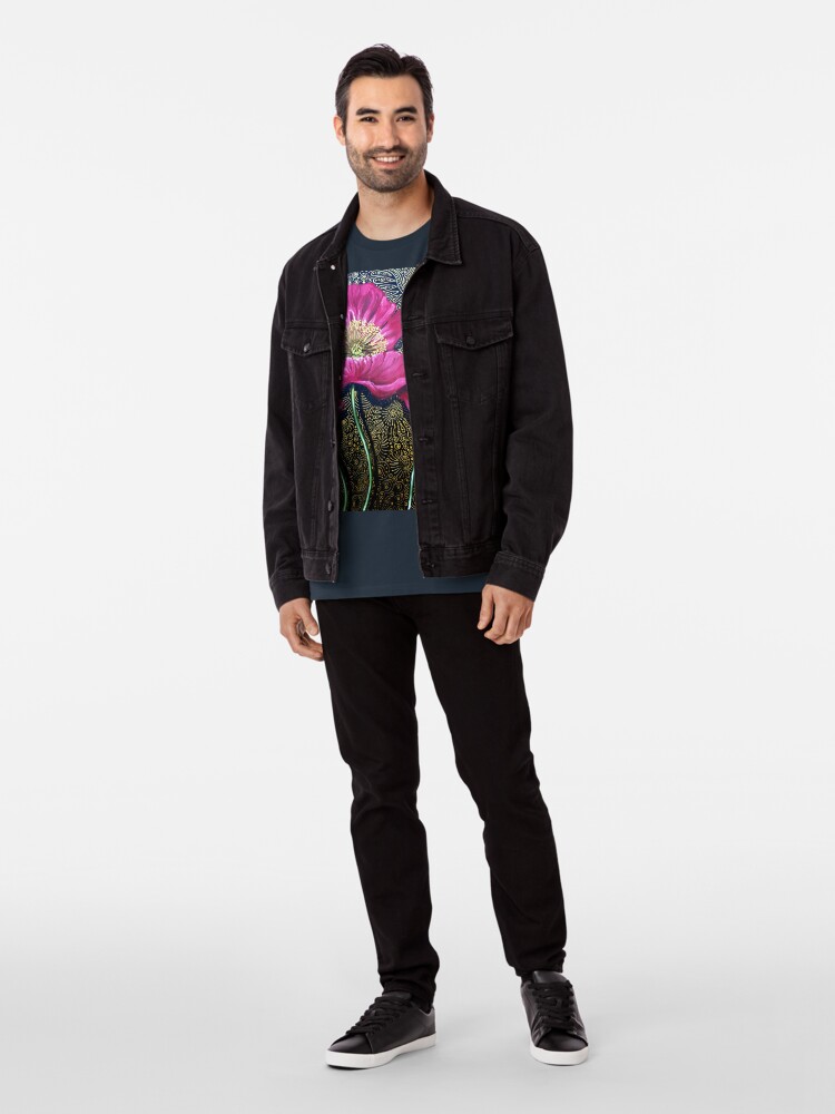 Thumbnail 5 of 6, Premium T-Shirt, Red Poppies designed and sold by Cherie Roe Dirksen.