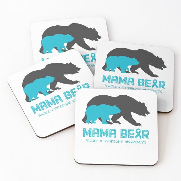 Aperçu de l'œuvre Sensibilisation au syndrome du X fragile Mama Bear Support Syndrome du X fragile créée et vendue par Victormoratalla.