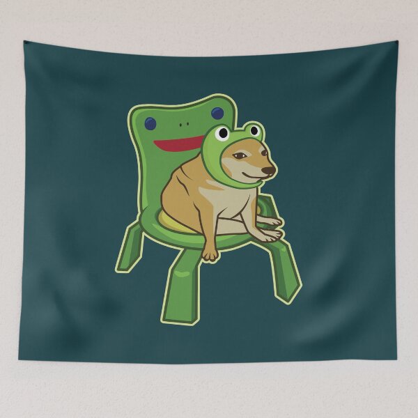 Item preview, Froggy Cheems on Chair designed and sold by Rzera-.